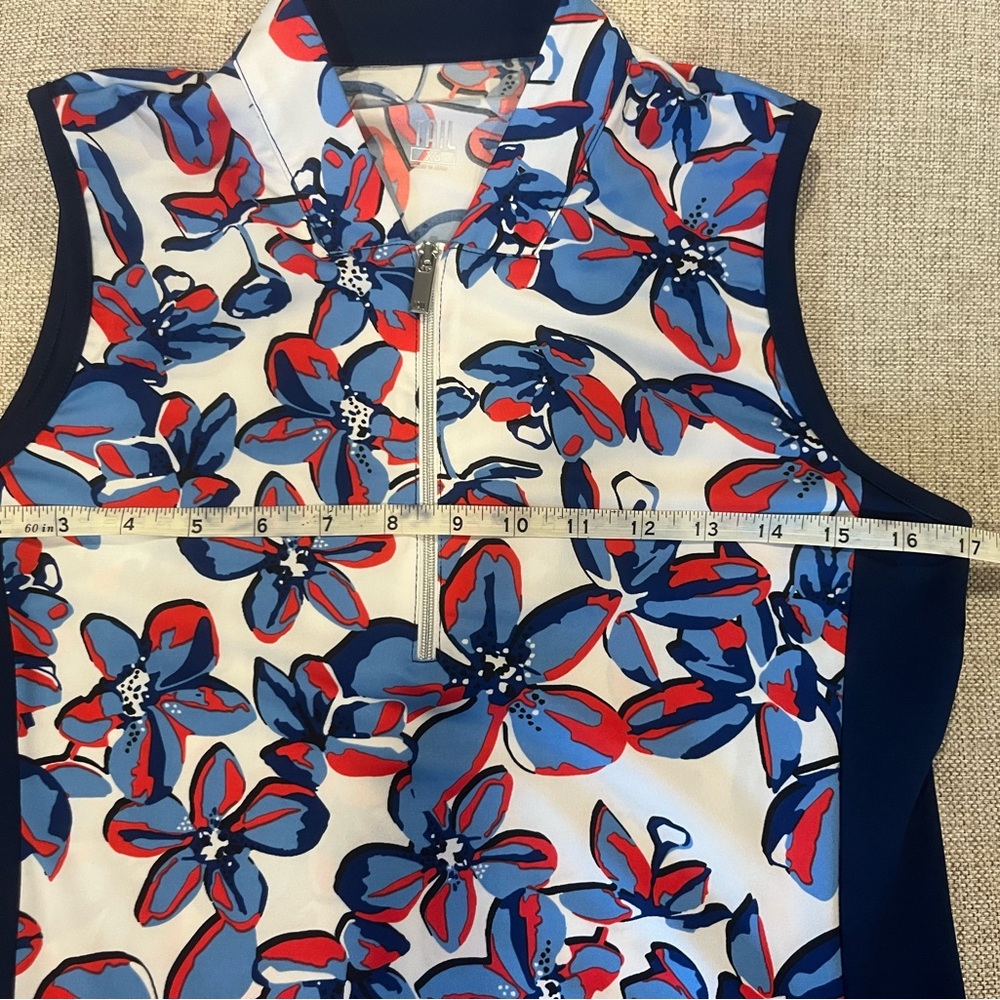 Tail Women's Floral Sleeveless Dress - Red and Blue